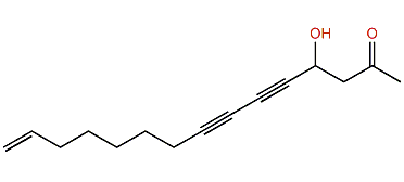 4-Hydroxy-14-pentadecaen-5,7-diyn-2-one